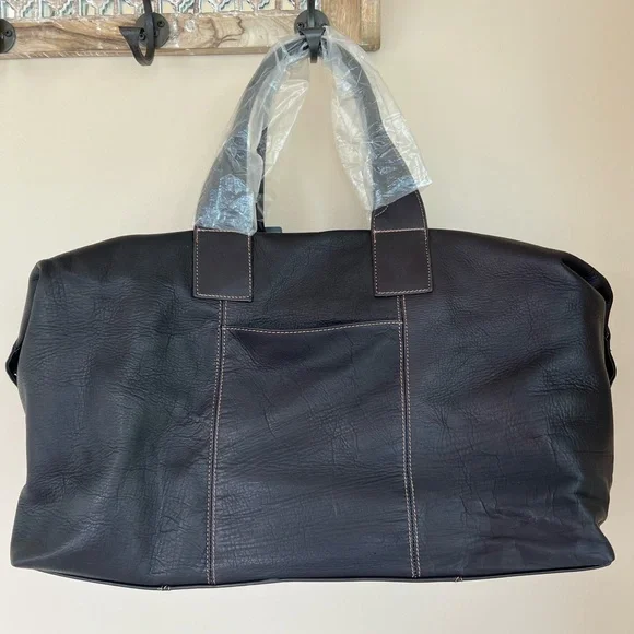 Kenneth Cole Colombian Leather Weekender Duffel - Picture 1 of 5